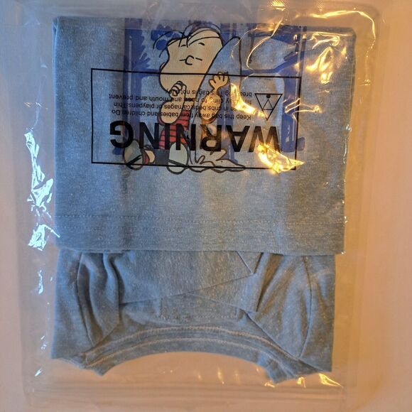 Appaman KIDS' X PEANUTS® LONG SLEEVE COTTON GRAPHIC TEE IN LIGHT BLUE HEATHER 3T - Picture 2 of 4